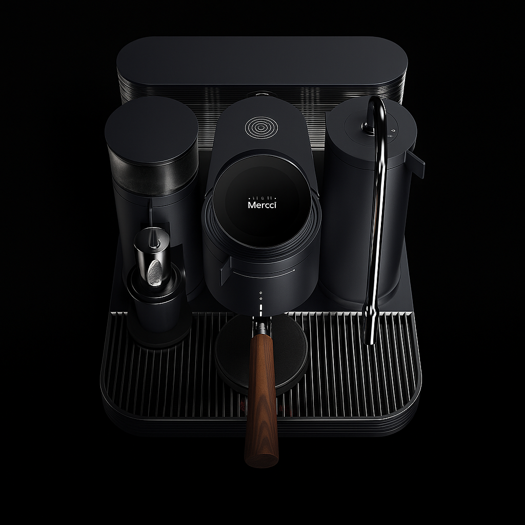 Cafetera Sokani Expreso Capuchino Chefman Pro Plus 6 En 1-touch